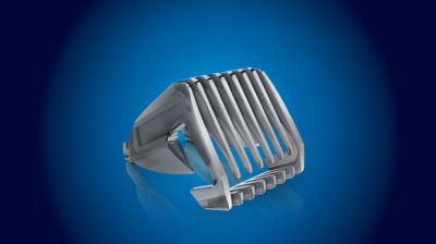 The beard comb ensures you get a perfectly even trim