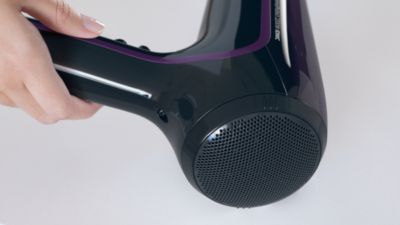 Removeable air flow filter makes cleaning quick and easy