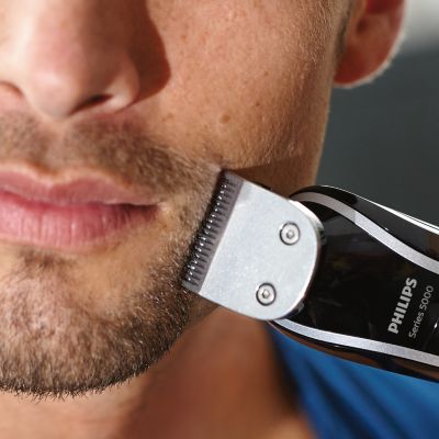 Trim your face, neck and sideburns to complete your look