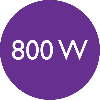 800W styling power for beautiful results