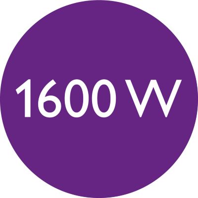 1600W for gentle drying