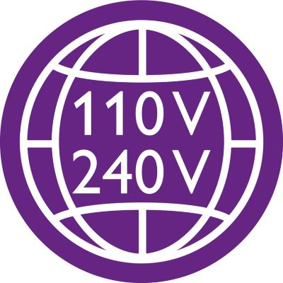 Dual voltage for worldwide use