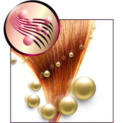 More Care with ion conditioning for shiny, frizz-free hair