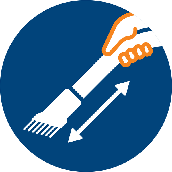 Soft brush at your fingertips