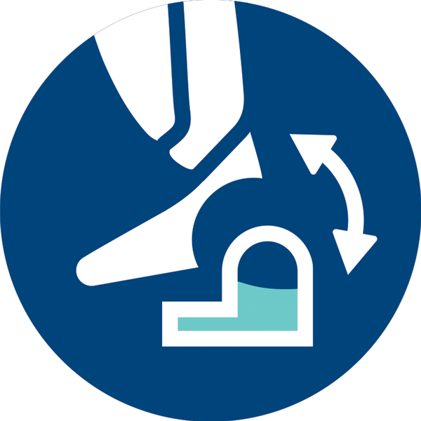 Click on/off mopping system