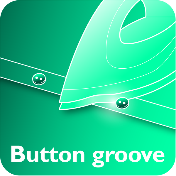 Button groove