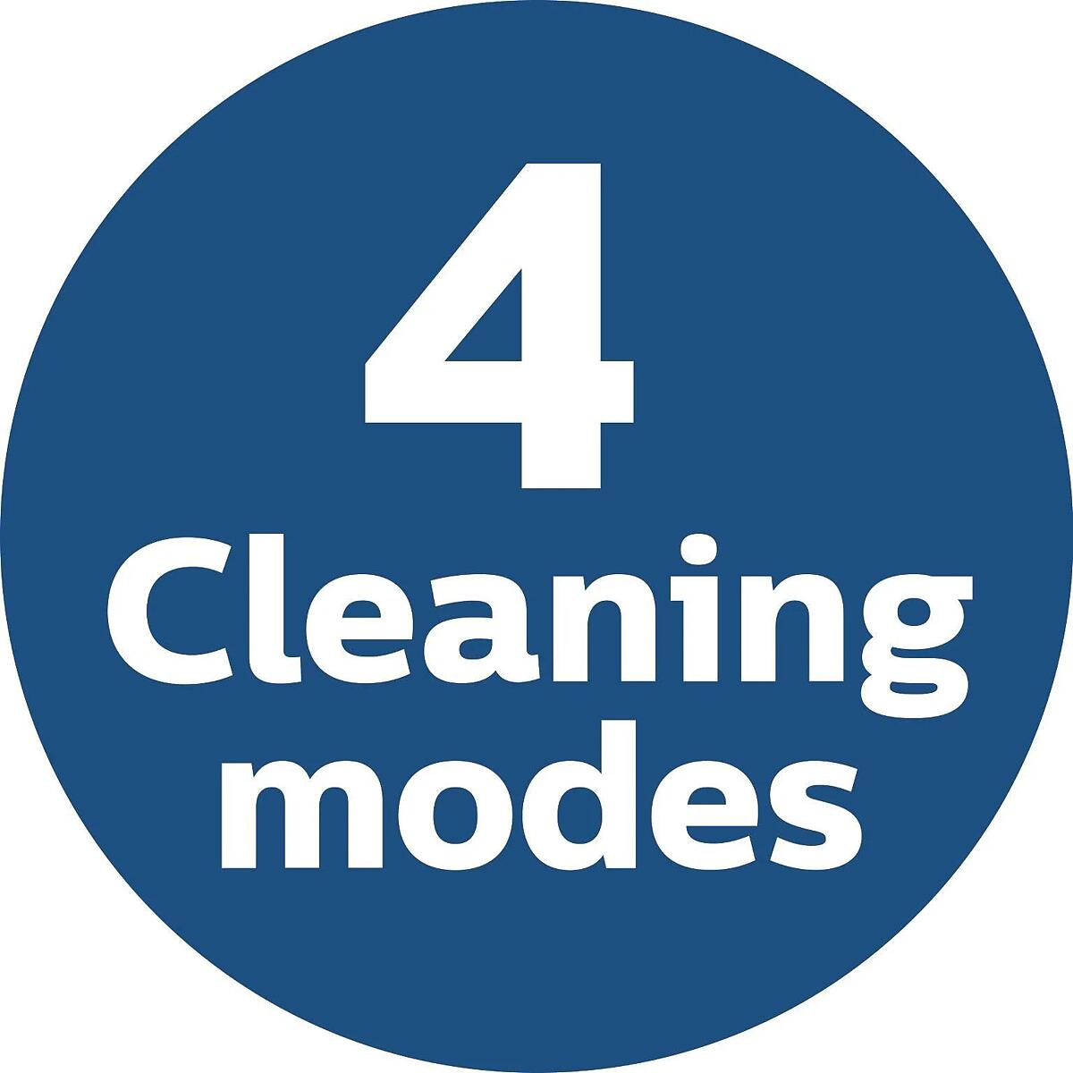 4 cleaning modes