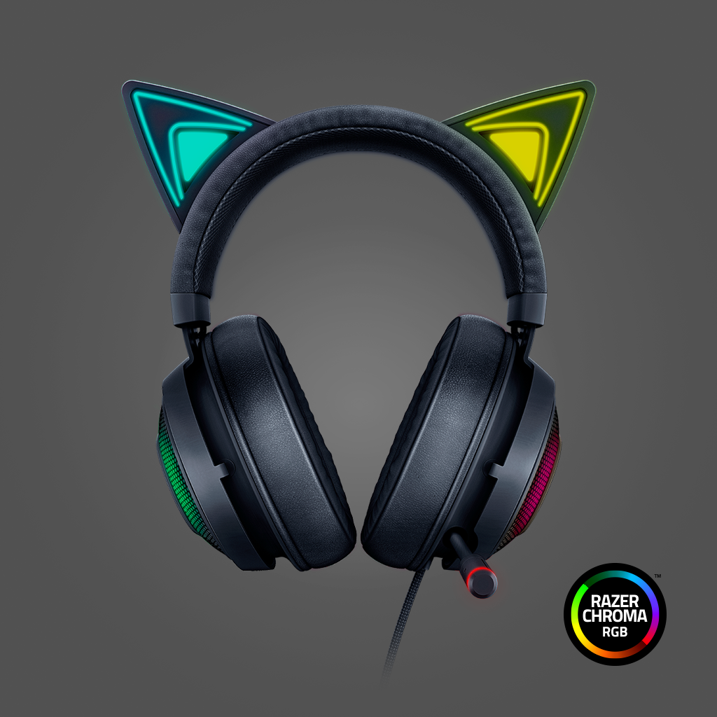 Kitty Ears Powered by Razer Chroma For countless style combinations