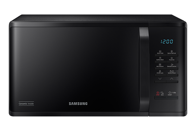 samsung microwave ceramic inside quick defrost