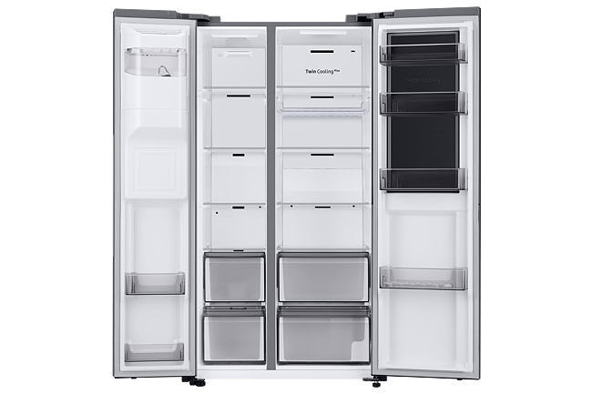 Samsung Series 9 RH68B8830S9/EU American Style Fridge Freezer with Food ...