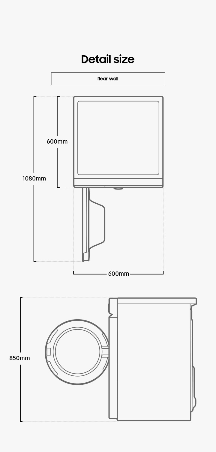 Bespoke AI™ Series 5+ DV90BB5245AWS1 with OptimalDry™, Heat Pump Tumble
