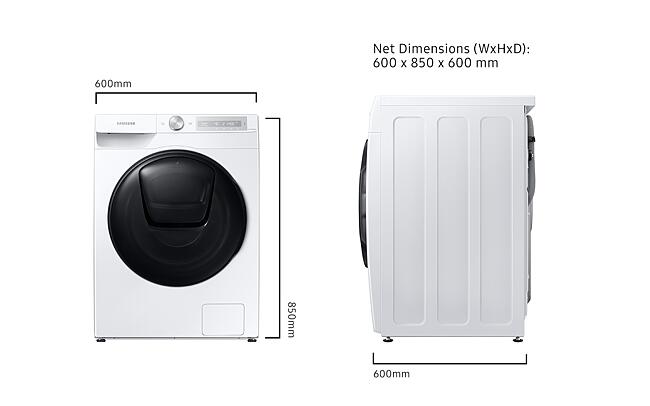 samsung front load washer wd85t654dbh tc