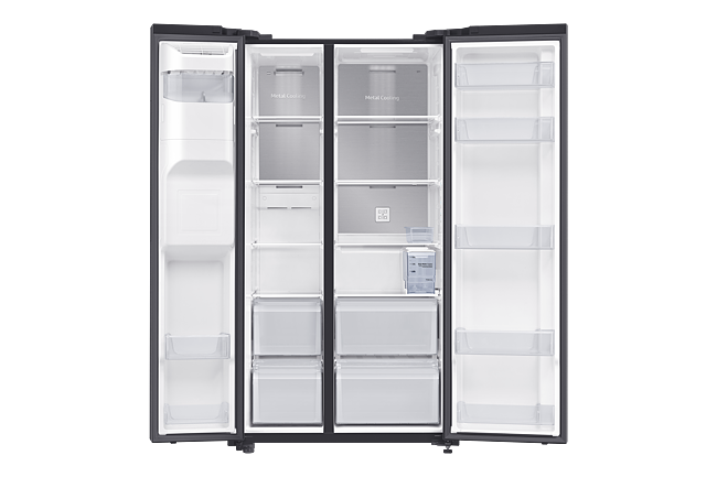 samsung side by side refrigerator 640 litres rs64r5331b4