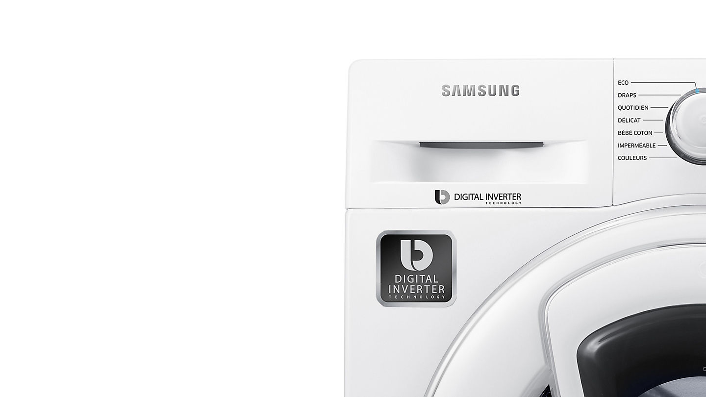 robuste et silencieux le nouveau moteur attnue la friction ce qui permet de rduire le bruit et les vibrations en rduisant la friction - Samsung Ww8ek6415sw Add Wash robuste et silencieux le nouveau moteur attnue la friction ce qui permet de rduire le bruit et les vibrations en rduisant la friction - Samsung Ww8ek6415sw Add Wash