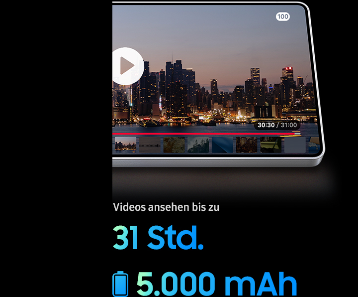 Beeindruckende Akkulaufzeit
