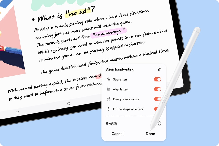 Smarte Notizen mit dem S Pen