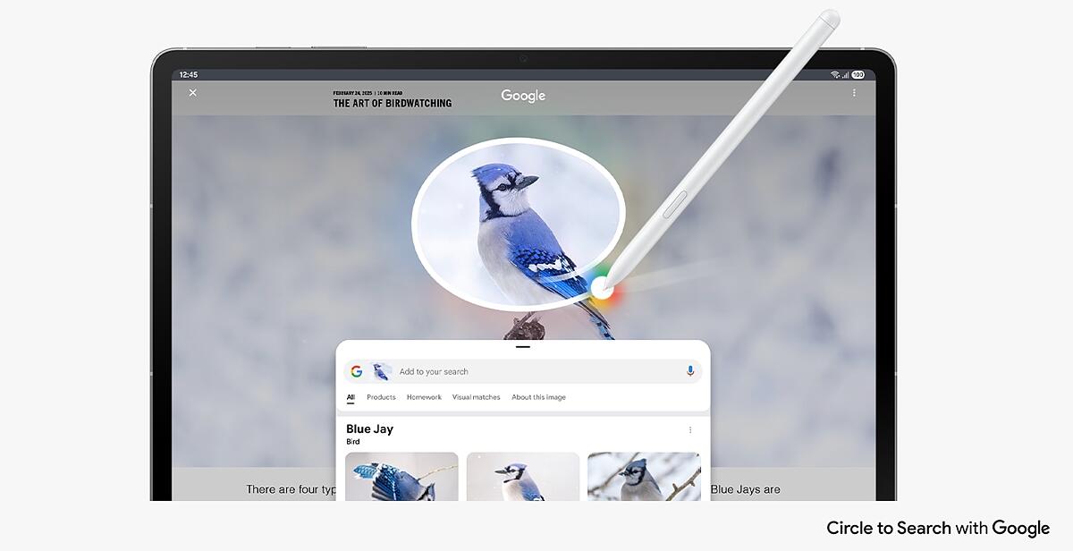 Einfach einkreisen und auf dem großen Display finden