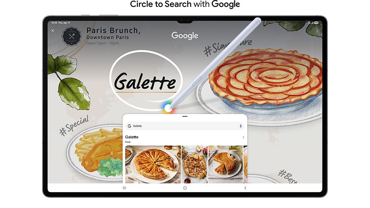 Circle to Search mit Google auf dem riesigen Display