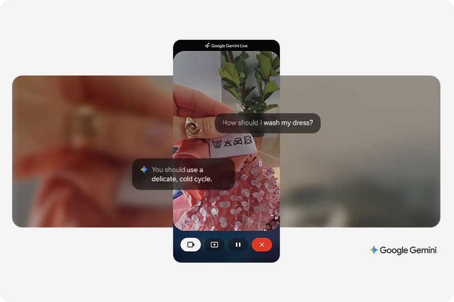 Sprich mit Gemini über das, was du siehst