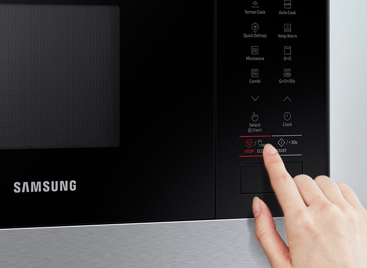 BuiltIn Grill Microwave with Smart Humidity Sensor, 22L