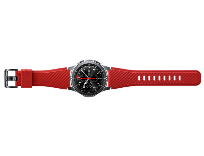 Samsung - Cinturino Gear S3 In Silicone Rosso Per Gear S3 Frontier E  Classic, Orange Red Et-ysu76mregww - ePRICE
