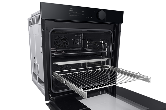 Samsung NV75T8879RK - Forno Infinite Line Onyx Black, Pirolitico, Vapore,  WiFi, Dual Cook, 72 Litri, Classe A+
