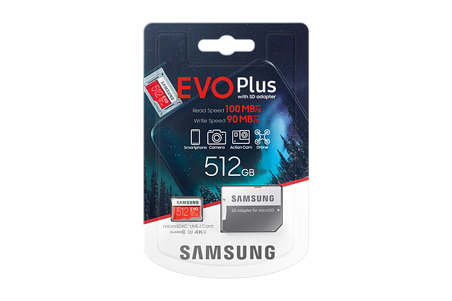 Buy Samsung Evo Plus 512GB Micro SDXC Memory Card with SD Adapter | Harvey  Norman AU