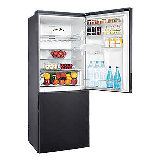 samsung 432l black combi fridge