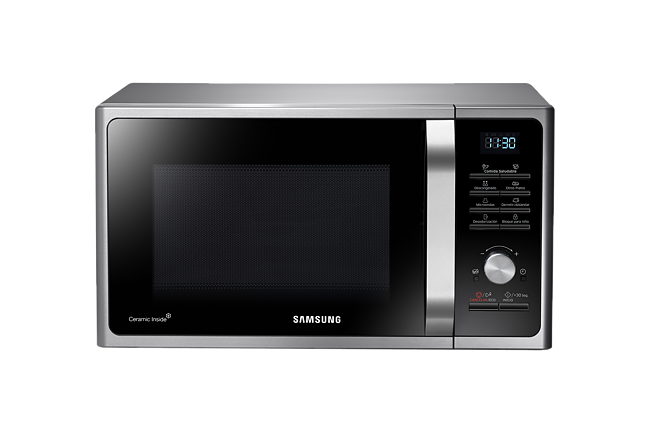 Microondas Samsung Negro con Esmalte Cerámico, 28 L, MS28F303TAS/ZS |  Abcdin.cl