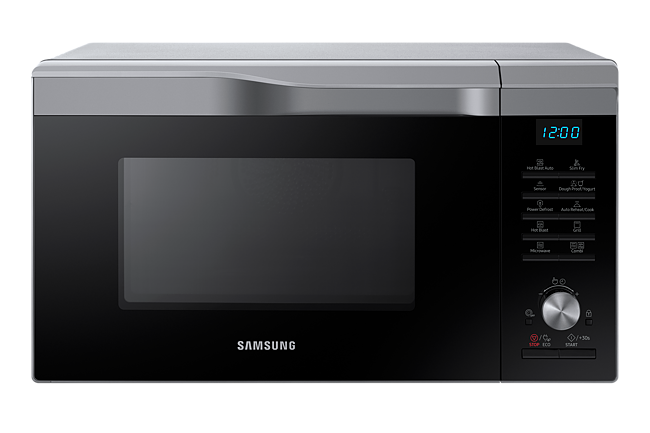 SAMSUNG - MC28M6075CS Microonde+Grill+Aria Ventilata Potenza 900+Potenza  Grill 1500+Potenza Aria Ventilata 2100 Watt Capacità 28 Litri Colore  Argento / Nero - ePRICE