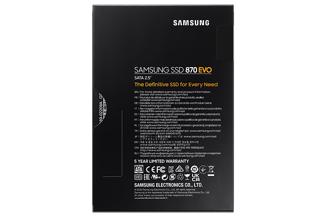 Samsung 870 EVO SATA Internal Solid State Drive - 2TB - MZ-77E2T0B/AM