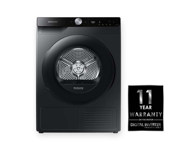 SAMSUNG 8KG SMART AI HEAT PUMP DRYER -BLACK