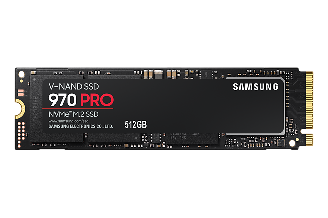 Samsung 970 Pro 512 Gb, Ssd Interface M.2 Nvme, Write Speed 2300 Mb/s, Read  Speed 3500 Mb/s - Avitela.lt