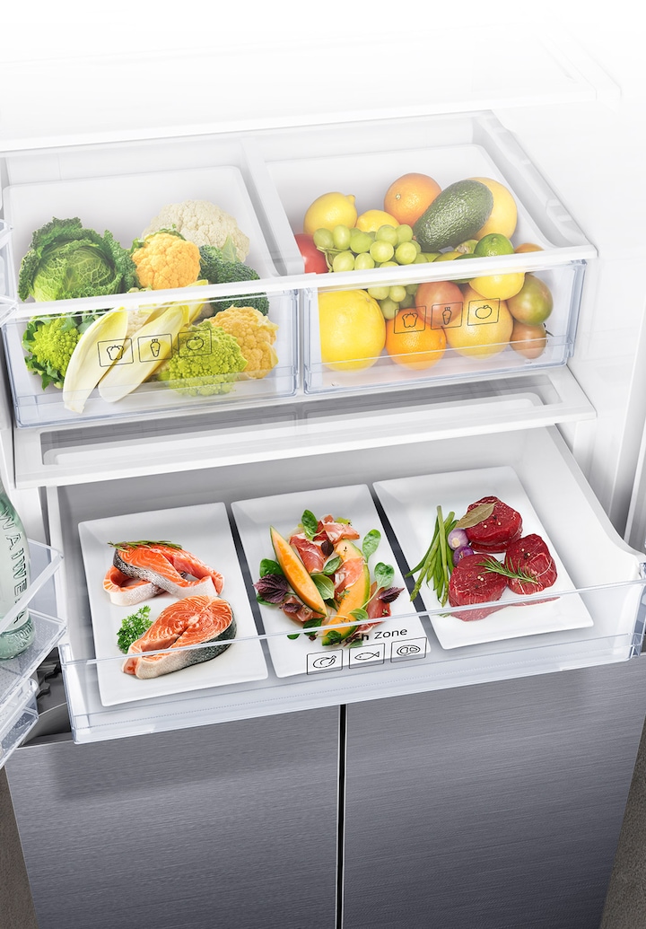 RF5000 Slim French Door Fridge Freezer with Metal Cooling