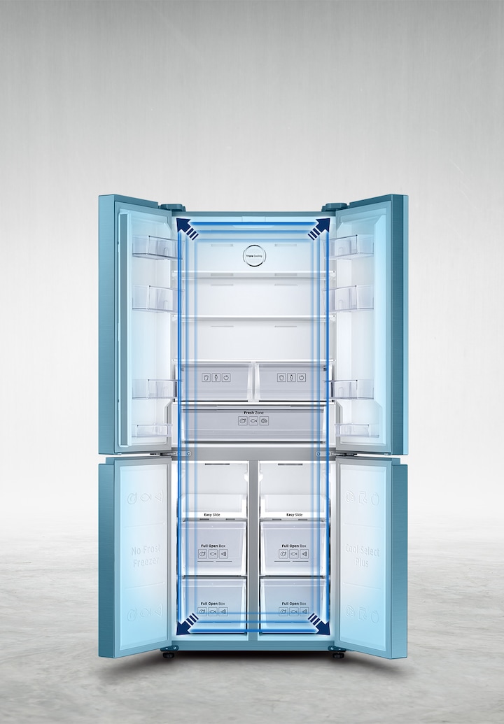 RF5000 Slim French Door Fridge Freezer with Metal Cooling