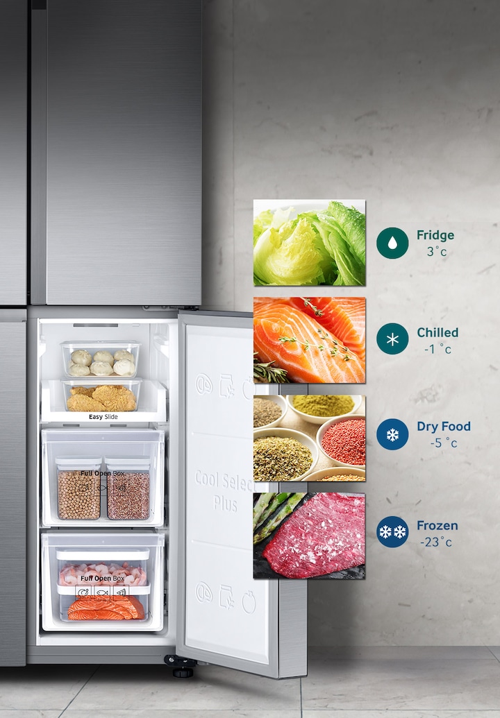 RF5000 Slim French Door Fridge Freezer with Metal Cooling