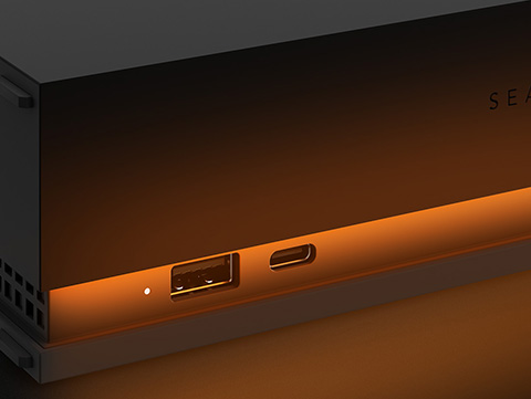 Dual Front-Facing Ports