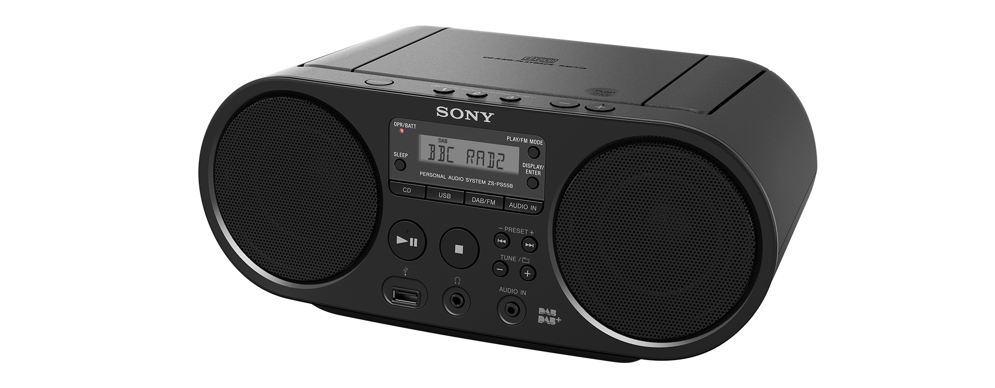 Sony Boombox Radio with Portable CD Player | Black | Ireland