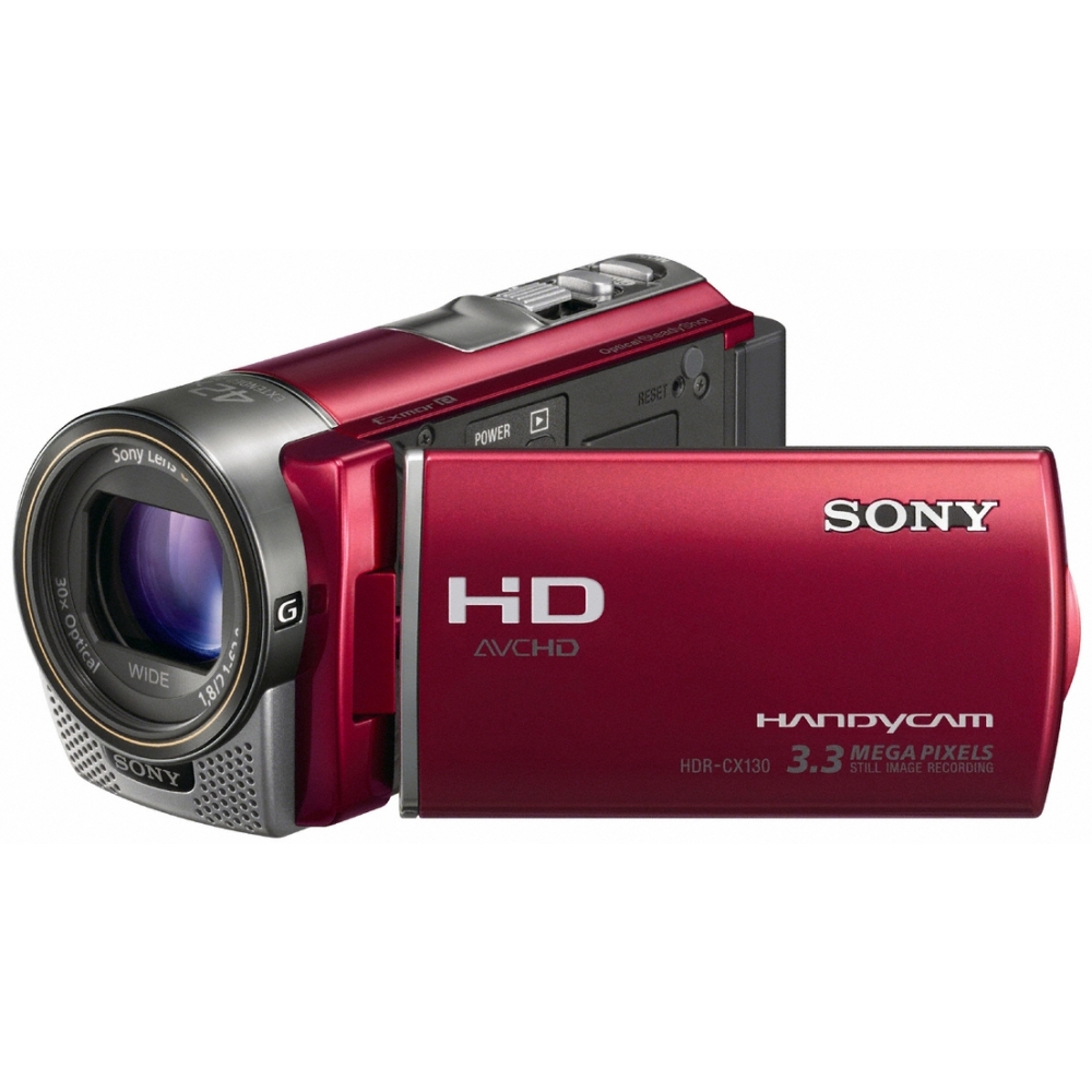 CX130E Camescope Full HD avec mémoire flash Rouge