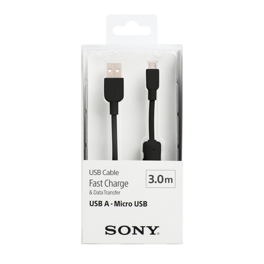 Micro USB Charging and Transfer Cable Black