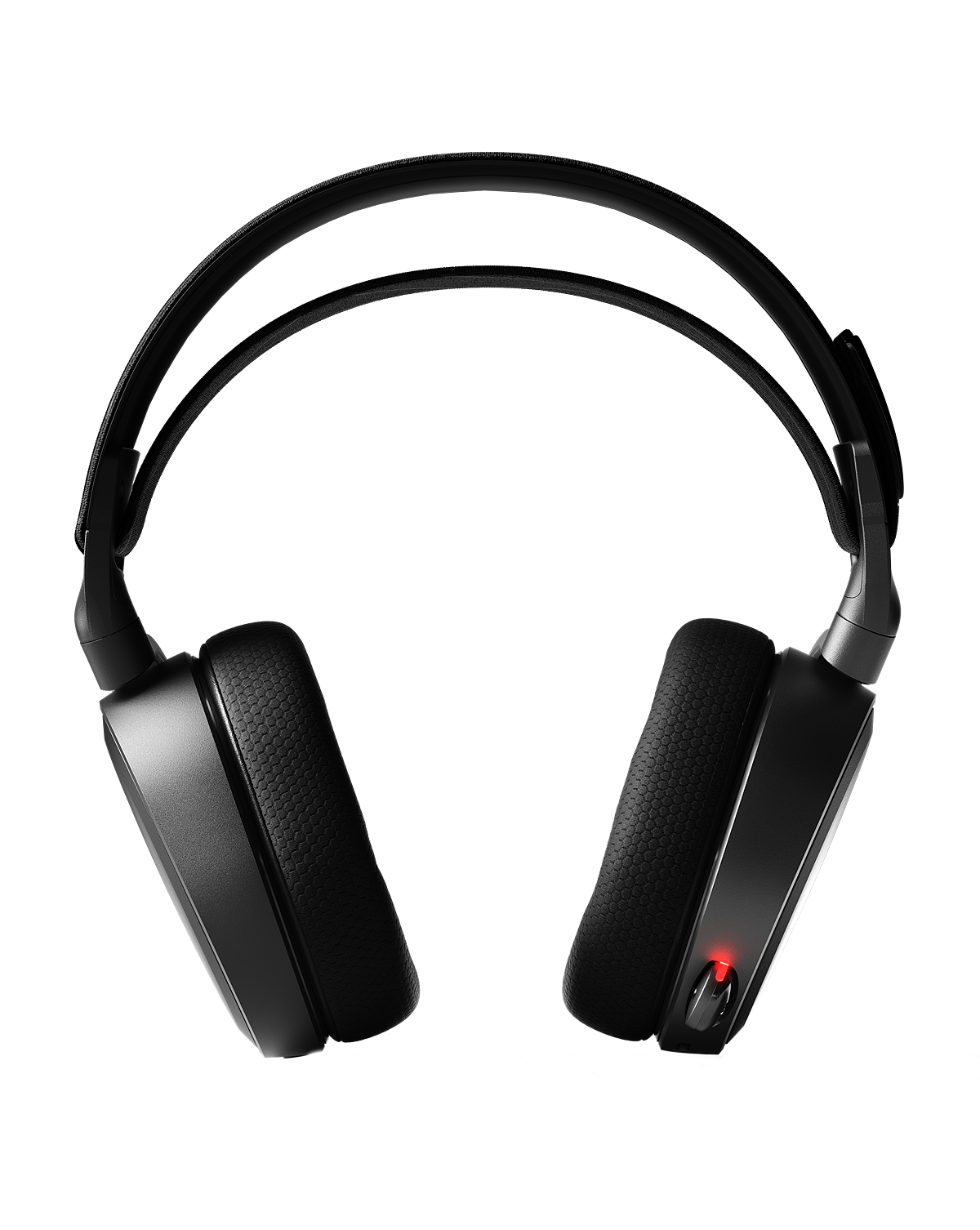 Headset viewed from a front angle