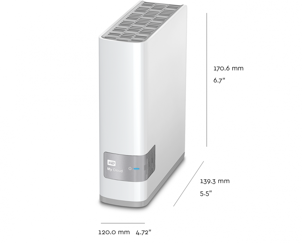 WD My Cloud Personal Cloud Storage 4TB External Hard Drive ...