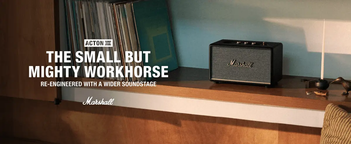 Marshall Acton III Bluetooth Speaker, Black