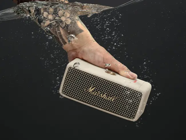 Marshall - Emberton Portable Bluetooth Speaker - Cream 7340055383202