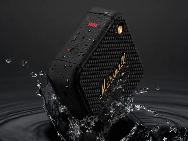 Buy MARSHALL Willen Portable Bluetooth Speaker - Black & Brass | Currys