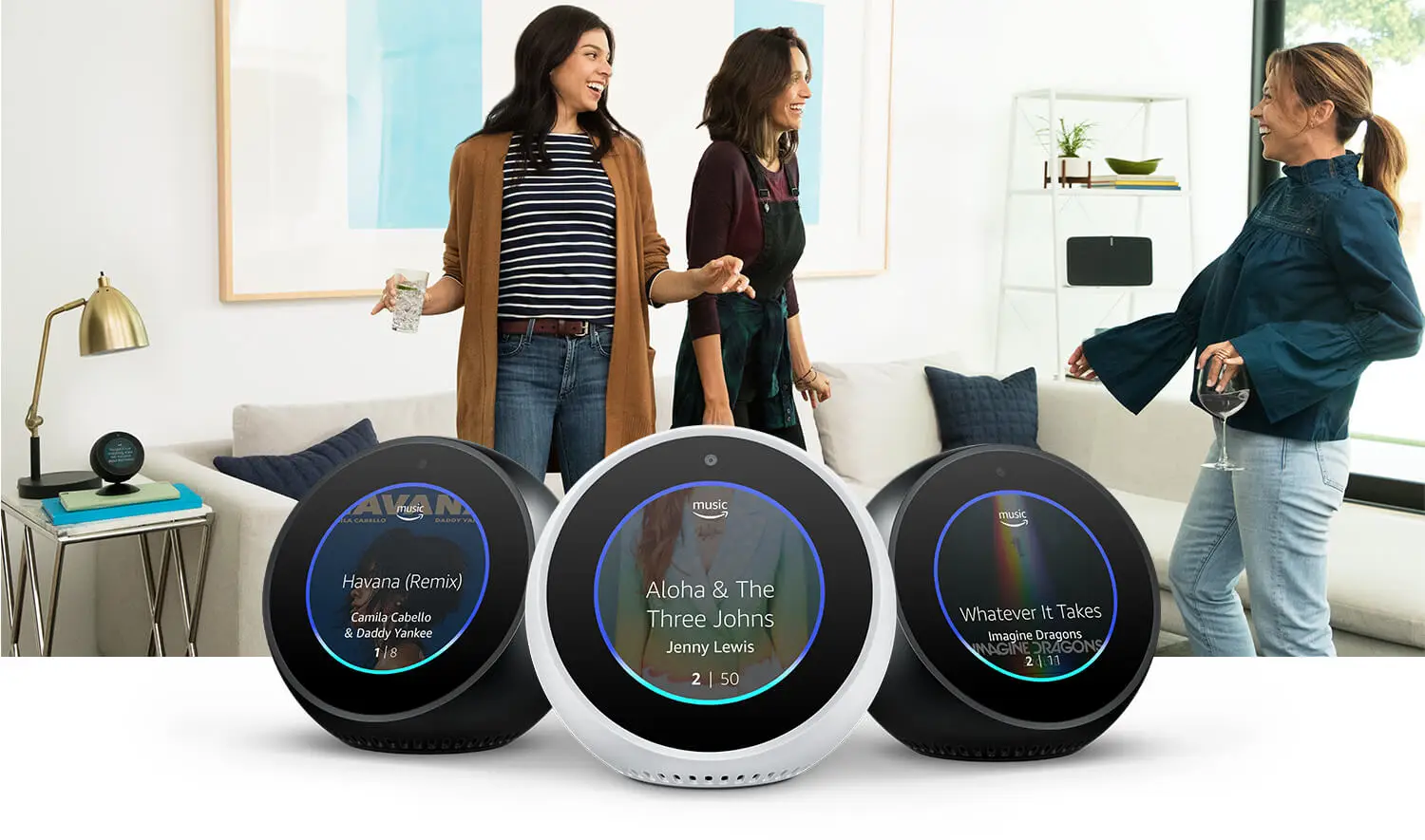 Altavoz inteligente ECHO Spot negro Worten Canarias