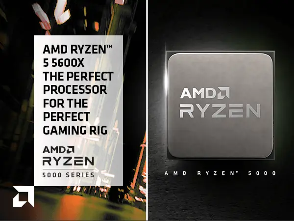 AMD Ryzen 5 5600X R5-5600X 3.7-4.6GHz 6CORE 12Thr Socket AM4 65W CPU  Processor
