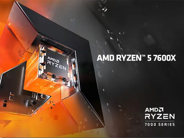  AMD Ryzen™ 5 7600X 6-Core, 12-Thread Unlocked