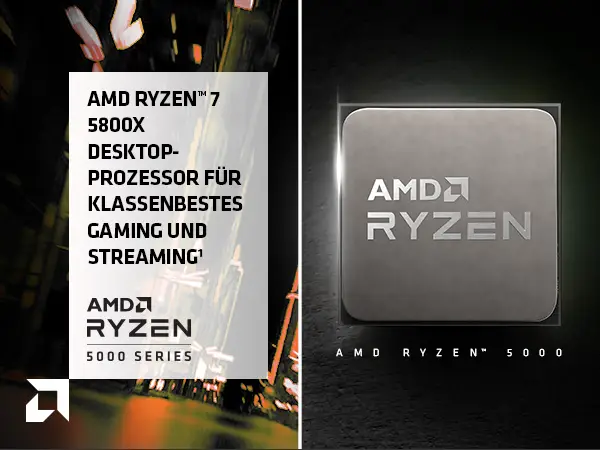 AMD Ryzen 7 5800X CPU Boxed - 8 AM4 - 3.8 Kerne - GHz AMD kein AMD - (WOF Kühler) 