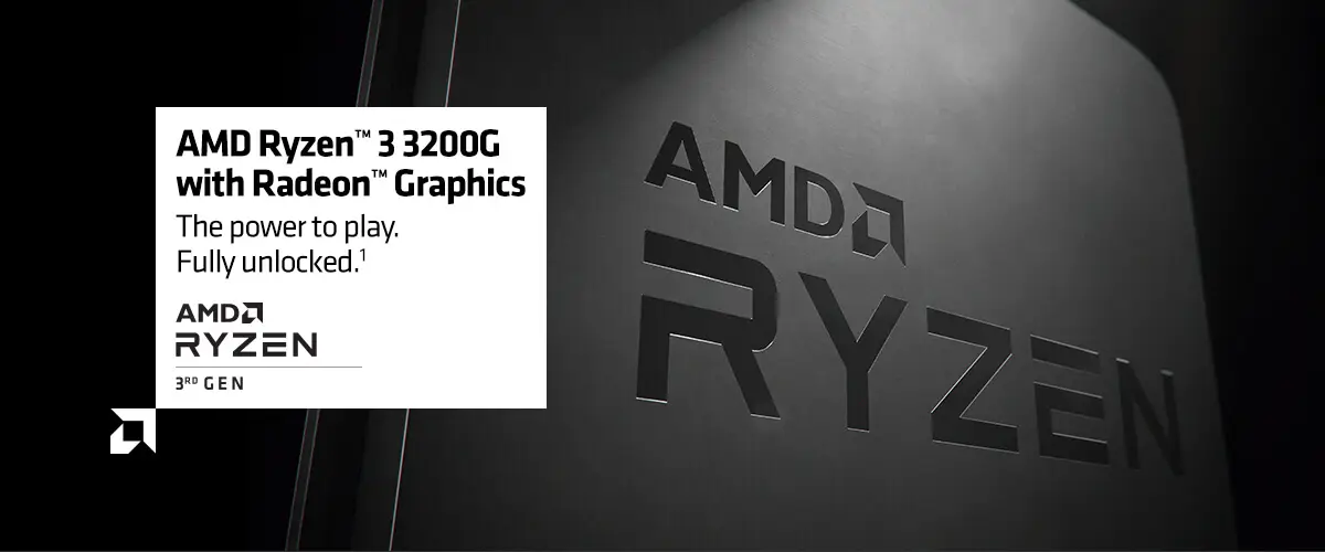 AMD Ryzen 3 3200G 4-Core 4.0 GHz AM4 Processor with Radeon Vega 8 Graphics  